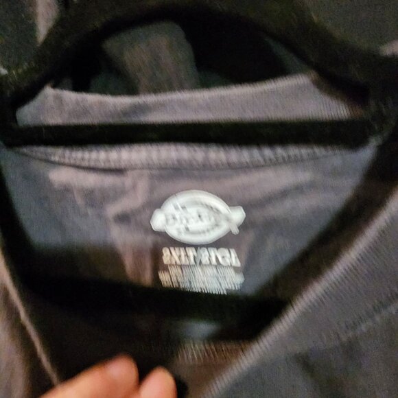 Dickies Mens WORK Pocket T-Shirts 4 /2XT Black & Gray Cotton Relaxed Fit - Picture 5 of 5